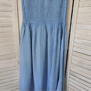 KIWI + PUNCH Fun Denim shoulder Strapped dress